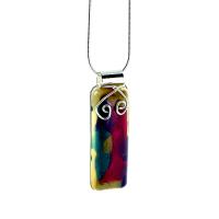 Sterling Silver Resin Pendant