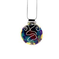 Sterling Silver Resin Pendant